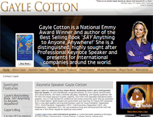 Tablet Screenshot of gaylecotton.com